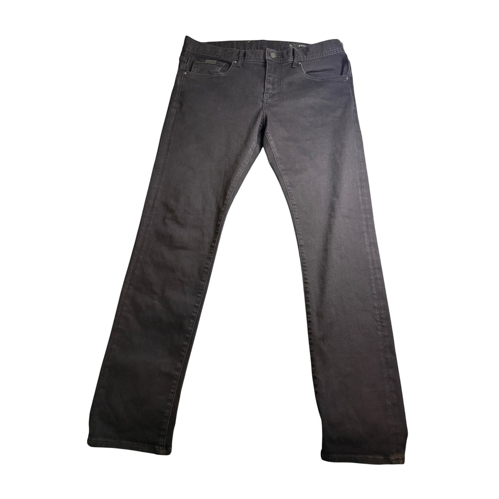 Armani Exchange J13 Slim Fit Black Jeans Mens Size 34 Solid High Quality Denim‎